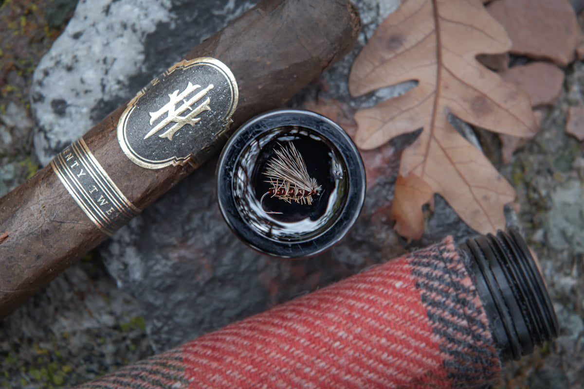 Waterproof cigar tube for fly fishing.